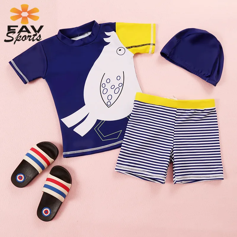 Summer Children Swimsuit Boys Lovely Animal Printed One Piece Baby Boys