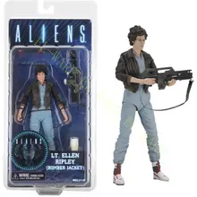 7 дюймов инопланетянин NECA 12 серии Lt. Ellen Ripley Куртка бомбер " ПВХ фигурка Модель коллекция игрушка подарок с оригинальной коробкой