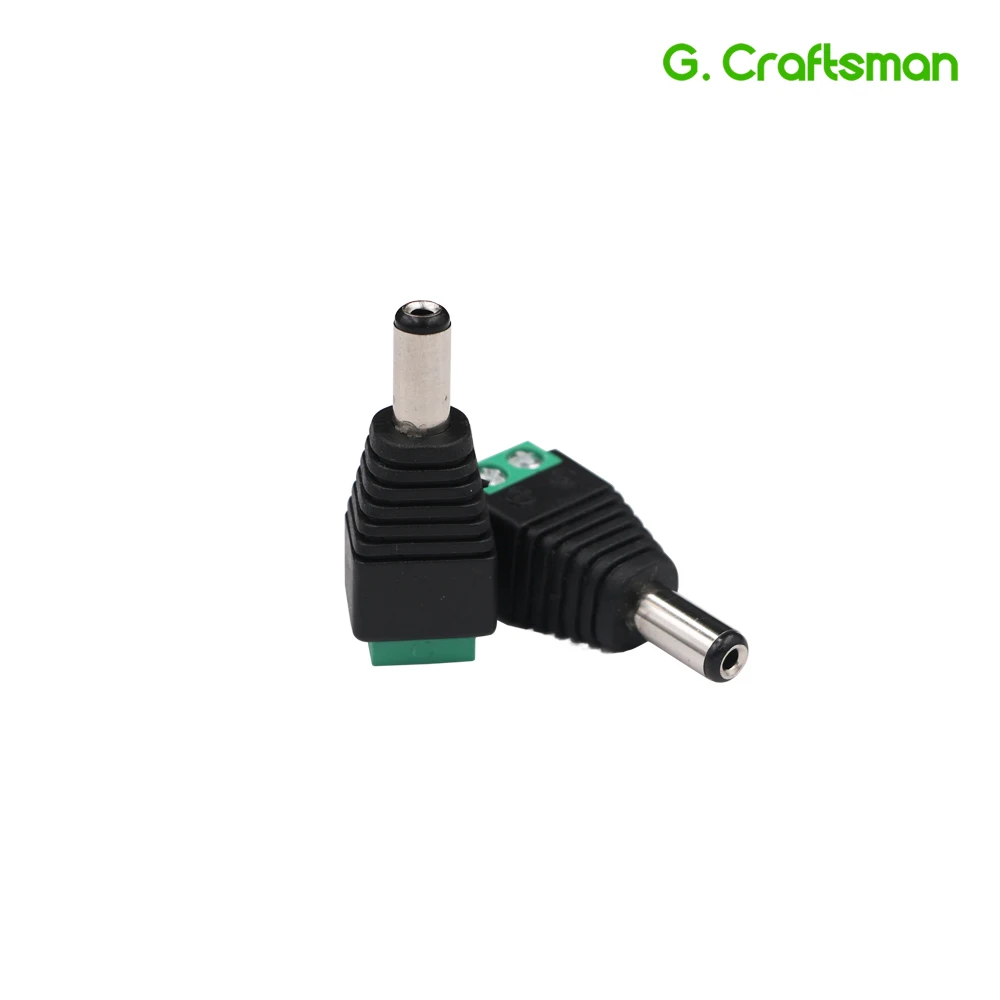 

DC Jack Power Male Plug Adapter 5.5*2.1 DC Jack Crimp Type Connector CCTV Camera Socket Accessories Security B31 G.Craftsman