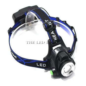 

12000Lm XM-T6 LED Headlight ZOOM Flashlight Torch Camping Fishing Headlamp lantern +2* 18650 Battery +Car/AC/Charger+USB Cable