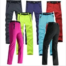 2017 Women Outdoor Sport Thick Trousers Windproof Trekking Ski Hiking Pants Winter Tech Fleece Waterproof Softshell Pants 2017 Women Outdoor Sport Thick Trousers Windproof Trekking Ski Hiking Pants Winter Tech Fleece Waterproof Softshell Pants