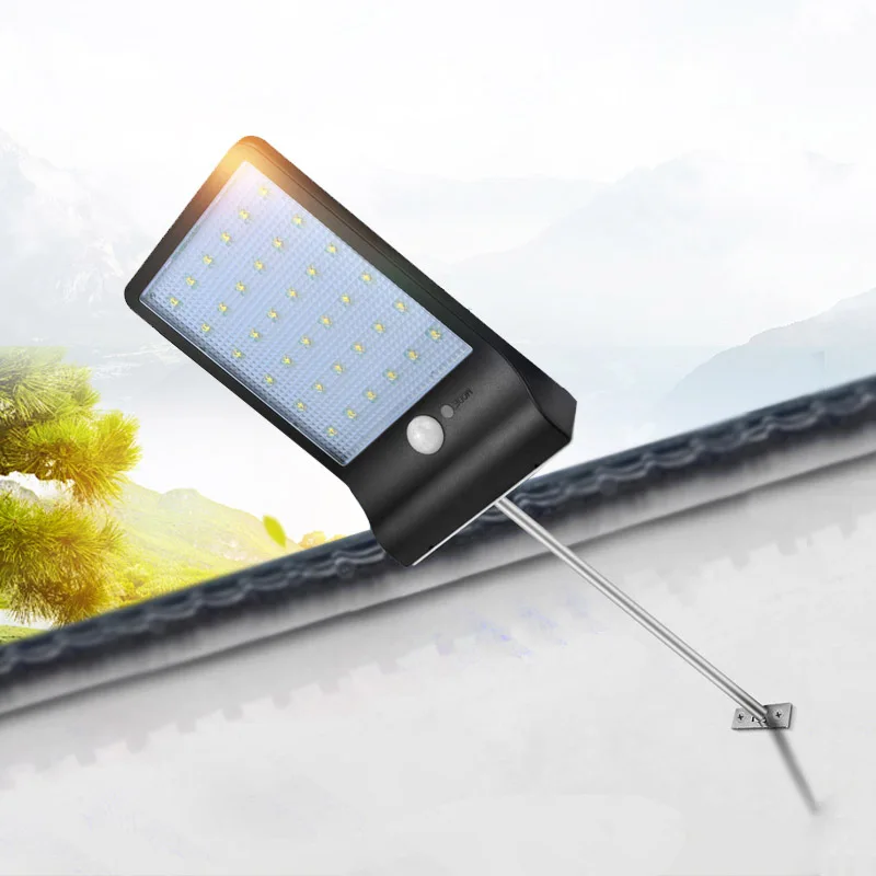 

36 LED Solar Power Street Light PIR Motion Sensor Lawn Wall Lamps Garden Security Lamp Outdoor Waterproof Path Wall Lights