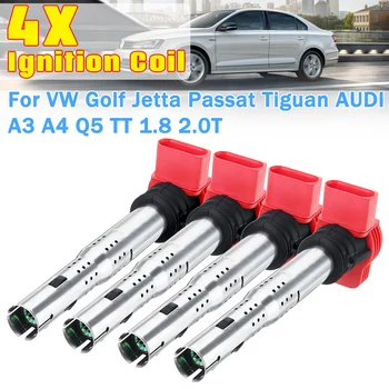 

4Pcs 06E905115A/B/C/D/E Universal Ignition Coil for VW for Golf for Jetta for Passat for Tiguan for AUDI A3 A4 Q5 TT 1.8 2.0T