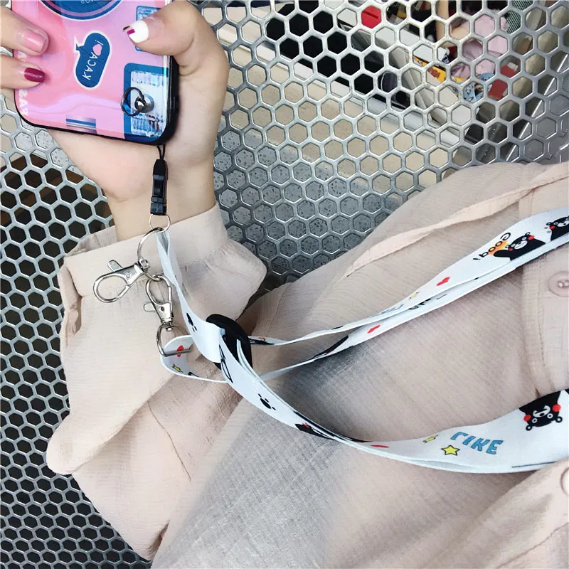 

Adjustable Lanyard Neck Strap For Keys ID Card Mobile Phone Straps Camera Anpanman Alice Princess Unicorn Pattern Hang Rope