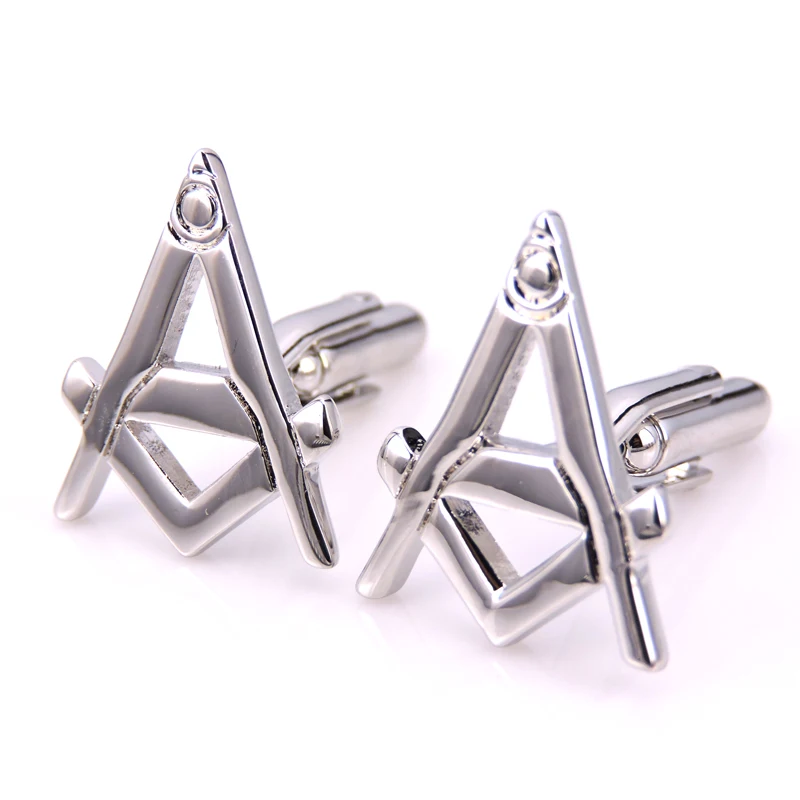 

WN Men's fashion brand stainless steel cufflinks masonic masonic peace crime clothing accessories French shirt cuff links