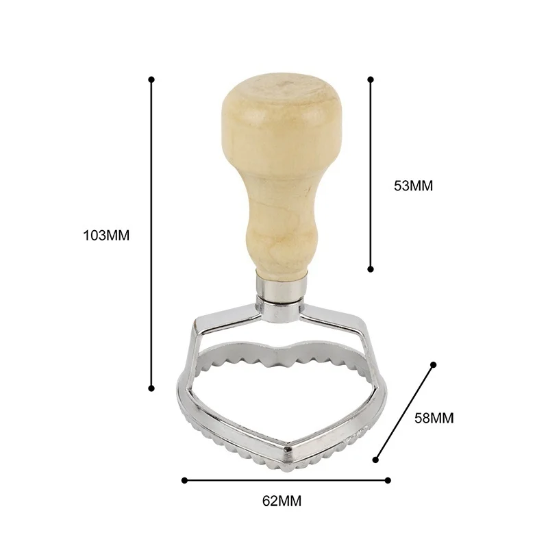 3 шт./компл. Форма в форме квадрата в форме сердца круглых равиоли штамп и заворачивания пельменей формы макаронных изделий формовочная машина для печенья резак Алюминий с леса пляжа напряженного режима планки ручка