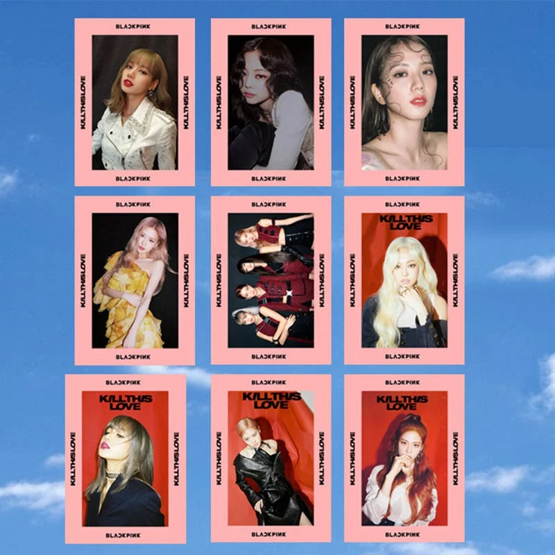 1 шт. Kpop Blackpink Kill This Love Photo Stikcy Card Дженни Лиза HD фотостудия наклейка альбом кристальная карта наклейка