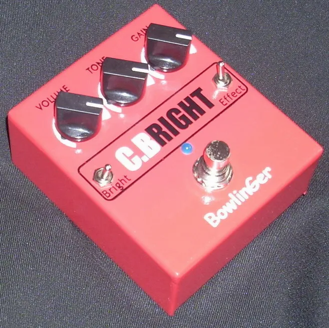 Bowlinger C . Bright Distortion Guitar Pedal Crunch Box Electric Guitar