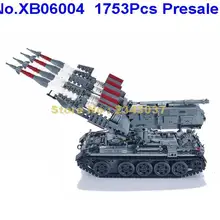 Xb06004 1753 шт Военная серия sa-3 ракета t55 Танк Строительный блок игрушка