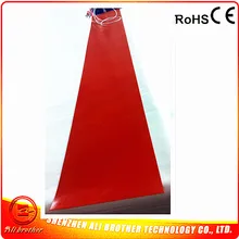 110 В 2000 Вт 250*2000*1.5 мм промышленный Электрический силиконовой нагрева Одеяло силиконовая резина подогреватель 1000 мм провод от коротких