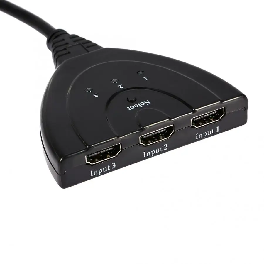 Мини 3 порта Переходник HDMI разветвитель Кабель 4 к* 2 к USB Переключатель концентратор коробка HDMI 1080P коммутатор 3 в 1 выход порт концентратор для DVD HDTV