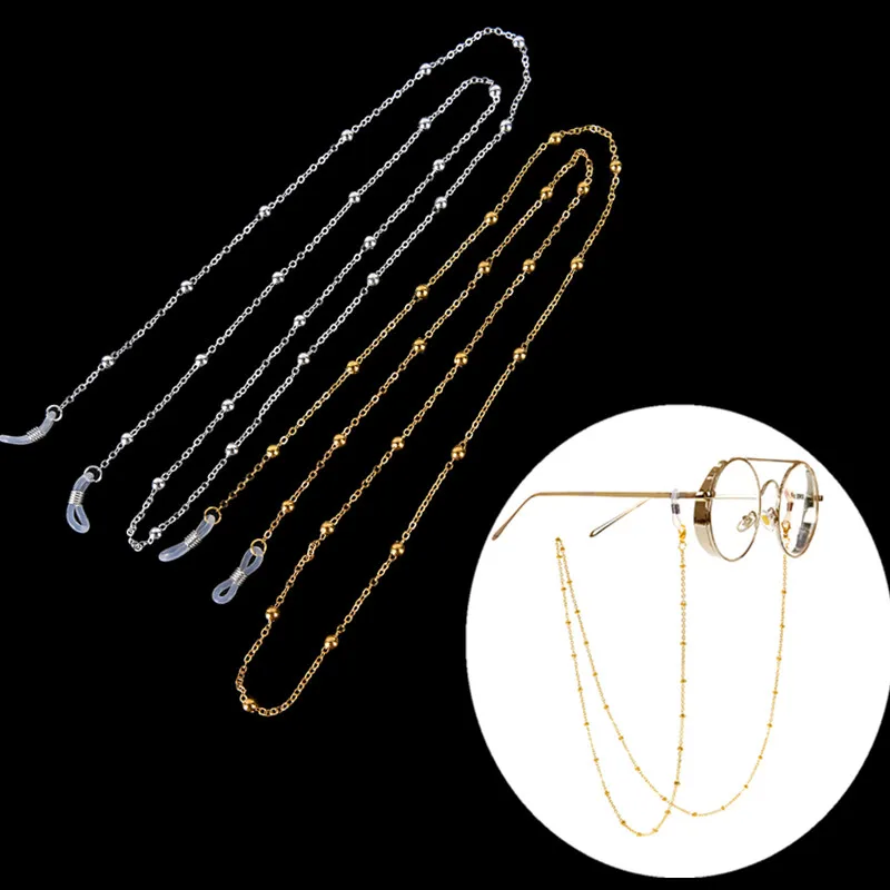 

Portable Eye Glasses Sunglasses Spectacles Chain Holder Cord Lanyard Necklace Reading Glasses Chain Gold Beads Sunglasses Chain