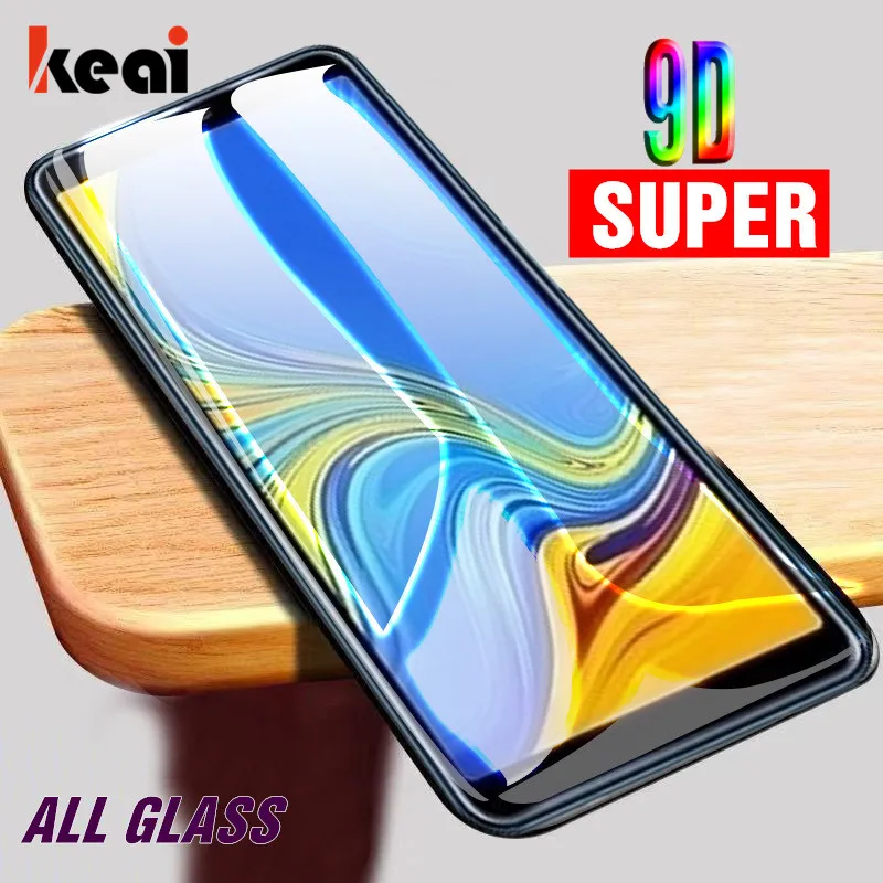 

9D Curved Full Cover Protective Glass For Samsung Galaxy A7 2018 Screen Protector For Samsung A6 A8 Plus 2018 Glass film