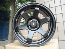4 New 15×7.0 Rims wheels et 30mm CB 73.1mm Alloy Wheel Rims Satin Black W500 in high quality