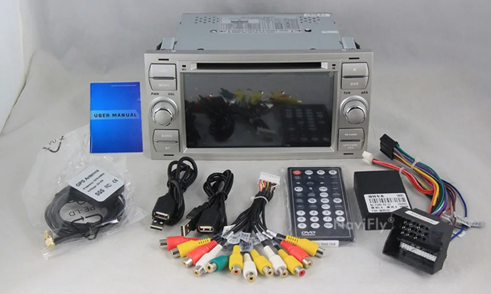 Sale Navifly Free shipping! 7Inch 2din windows ce6.0 Car DVD Player For C-Max Connect Fiesta Fusion Galaxy Kuga Mondeo S-Max Focus 9
