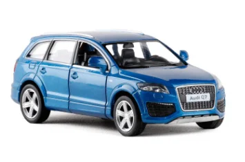 UNI 1/36 масштаб оттягивающийся автомобиль игрушки Германия Audi Q7 SUV литая модель металлическая модель автомобиля игрушка для коллекции/подарка/детей - Цвет: Синий