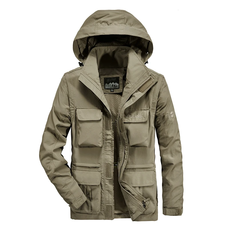 Preise Wasserdichte Jacke Männer Military Armee Windjacken Dicke Warme Parka Fell Kapuze Winter Mantel Fleece Männlichen Jacken Mit Multi Taschen