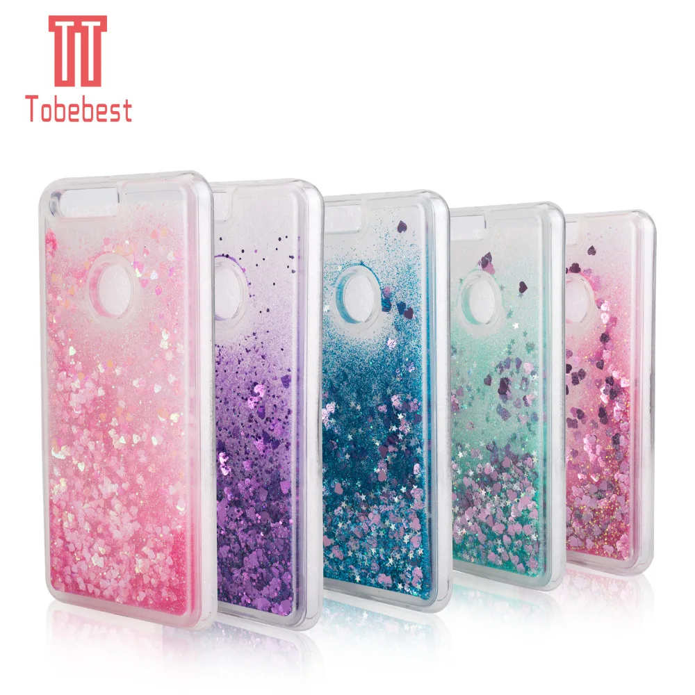 Huawei Honor 8 Dynamic Liquid Glitter Sand Quicksand Star Soft TPU Case For 5.2 Crystal Clear Back Cover |