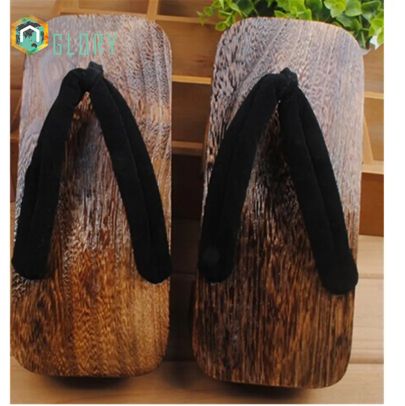 Geta japonesa, hombres flip,flop 2016 sandalias de verano candlenut SAMURAI Zuecos zapatos de