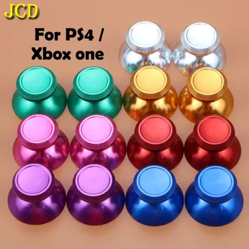 

JCD 2PCS Aluminum Metal Analog Joystick Grip Cap for Sony Dualshock 4 PS4 For Xboxone Gamepad Controller Mushroom Joystick Cover