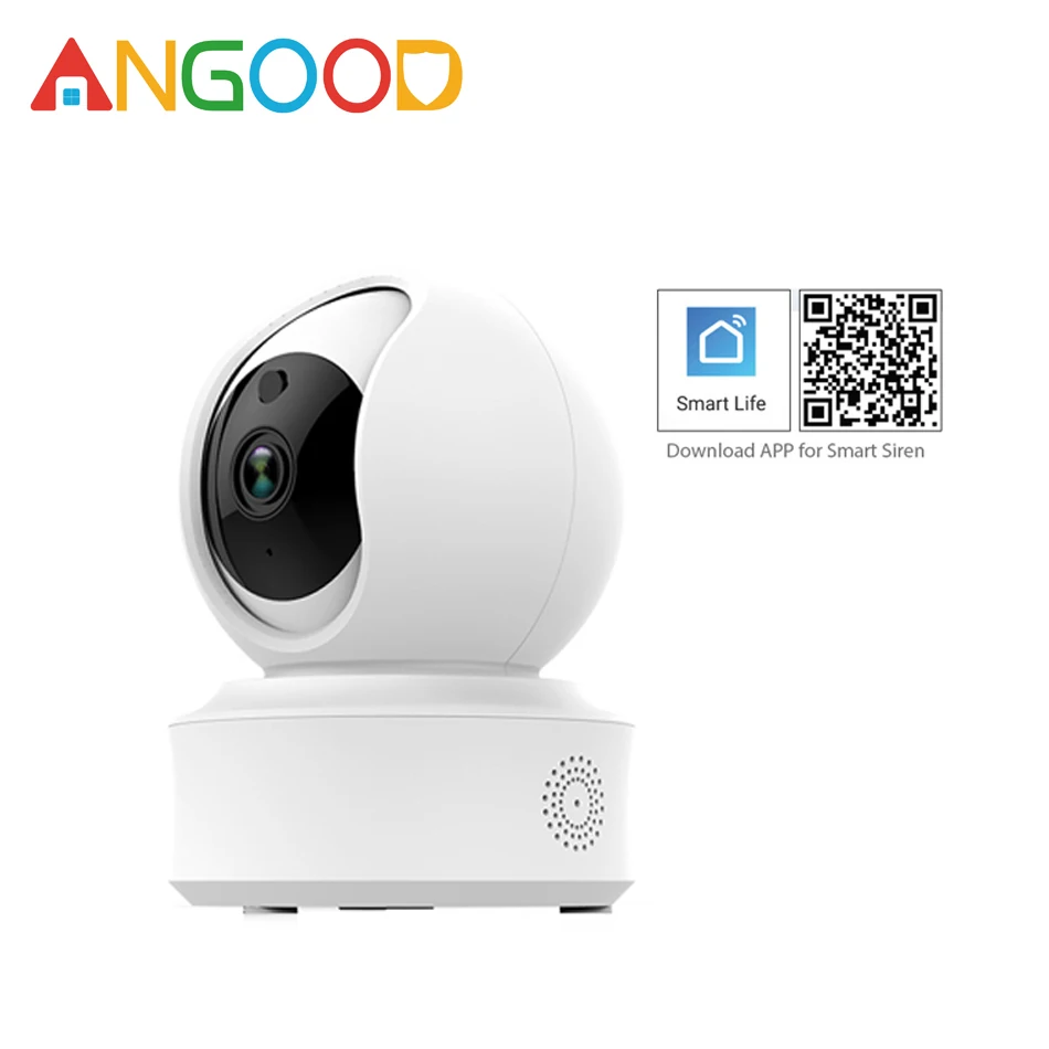 

ANGOOD F7 Wifi Wireless Smart IP Camera 720P 1080P HD Security Camera Night Vision Detector Support Tuya Smart Life Appa/Alexa