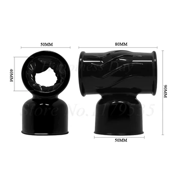 Male Masturbator Penis Massager Vibrator Cap Cock Magic Wand Head Accessories Stick Head Attachment Delay Time Sex Toys For Men 2