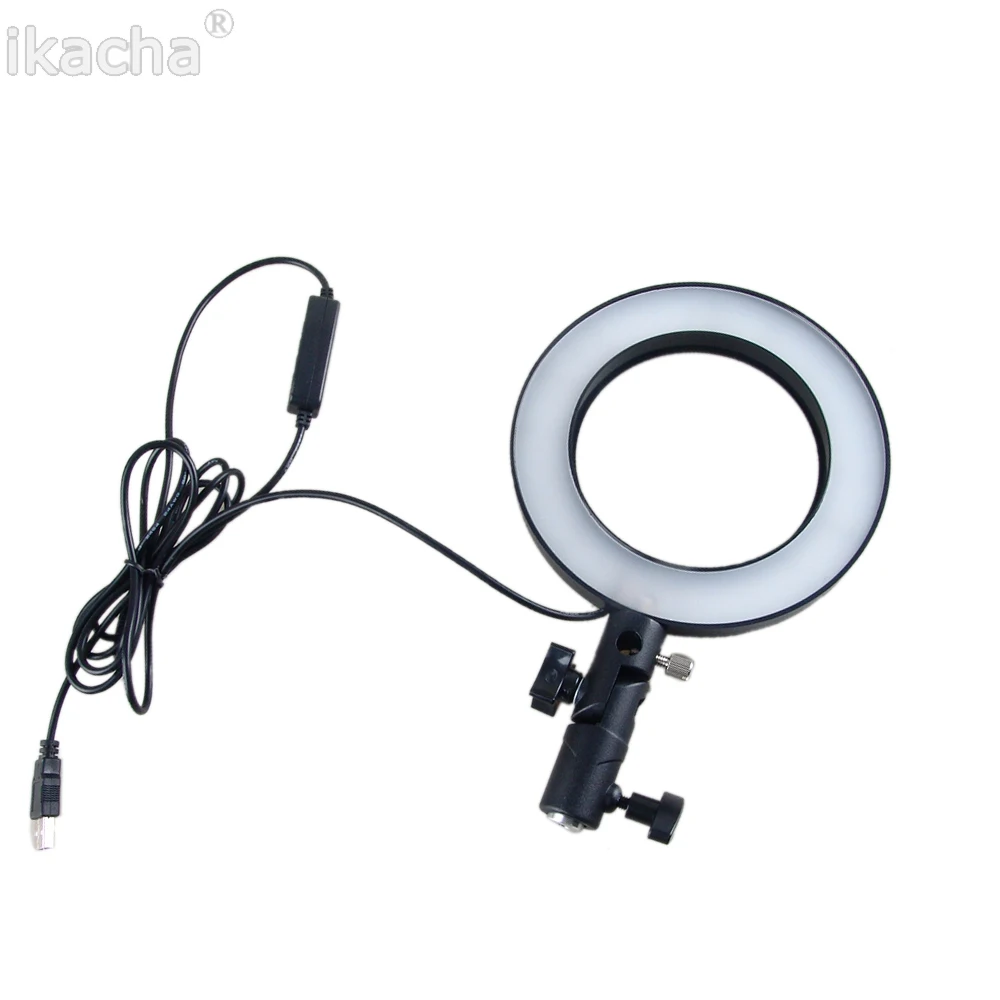 New Ring LED Flash Lights with Ball Head for Tripod LED Lamp Fill Lights for Video Bloggers Living Streaming Video Recording (3)