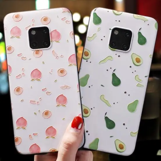 

for Huawei P20 30pro mate9 10 20pro mate20X mobile phone case Thin tpu soft shell simple Painted, florl mobile phone case