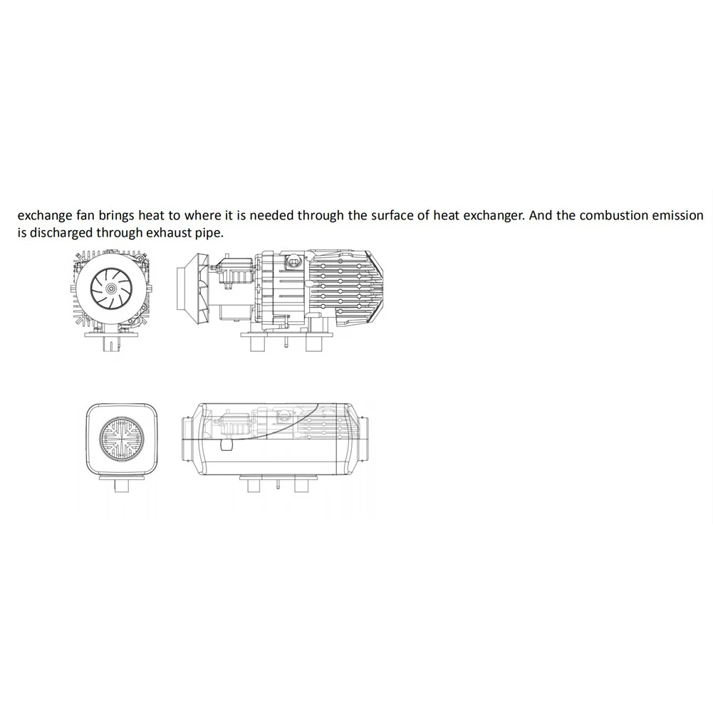 Car Accessories 12V 5KW Air Parking Heater 5000W LCD Monitor With New Remote Switch And Silencer Fit Car Trucks Boats