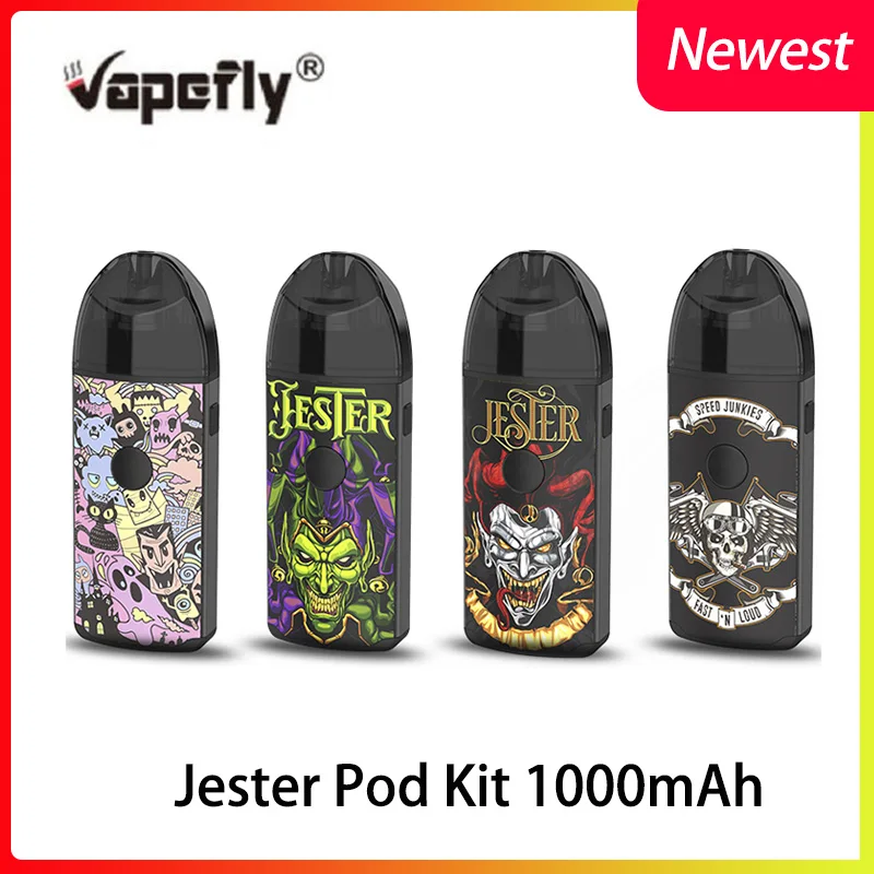 

Vape Pod Kit Vapefly Jester Pod Kit 1000mAh 2ml DIY Rebuildable Dripping Pod kit electronic cigarette vape vs zero pod/Caliburn