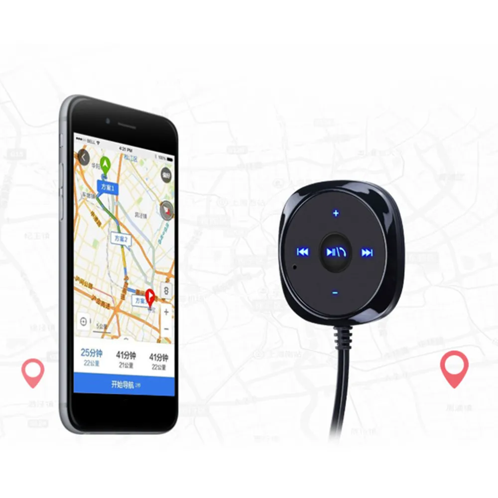 Bluetooth автомобильный комплект стерео музыкальный ресивер MP3-плеер Hands-free 3,5 мм Aux вход 2.1A USB Громкая связь автомобильное зарядное устройство Новинка