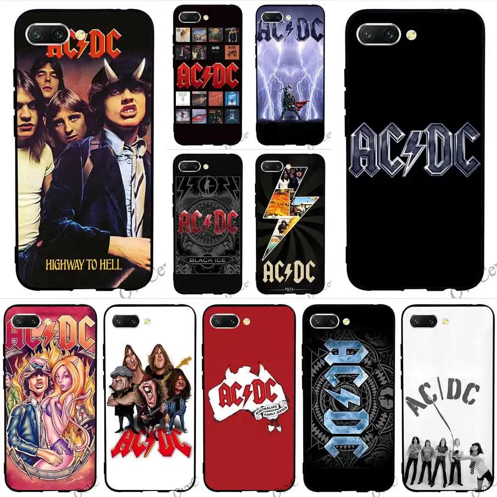 

Pattern AC DC ACDC Poster Music Phone Cover for Huawei Honor 9 Lite Case 8 10 6A 7A Pro 7X 7C Y6 Prime Nova 3i 3 Soft