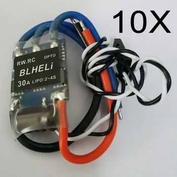 

10pcs LIPO 2-4S RW.RC BLHeli Program OPTO Mini 30A ESC for Multirotor 250 FPV