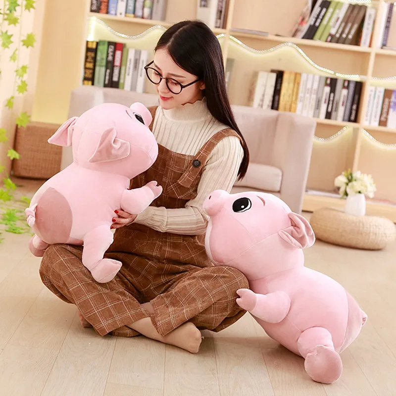 

30CM Cute Plush Sleepy PaPa Pig Pillow Stuffed Cartoon Down Cotton Pig Soft Toys Kids Baby Children Gifts