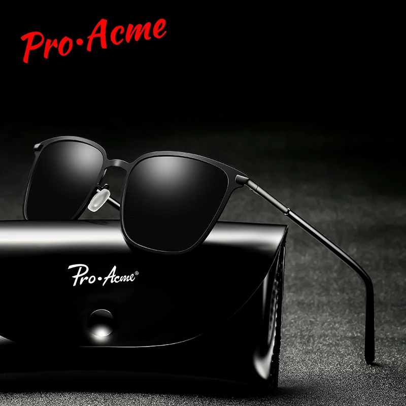 

Pro Acme Sunglasses Men Ultralight Driving Polarized Sunglasses Mens Square Sun Glasses for Men Brand Designer UV400 PA1175