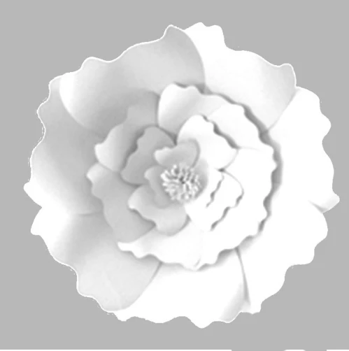 WEIGAO 20 Вт, 30 Вт, 40 см DIY гигантский Бумага цветы розы Искусственные цветы Свадебные украшения Арка с цветочным узором в виде кирпичной стены Baby Shower Декор - Цвет: White 2