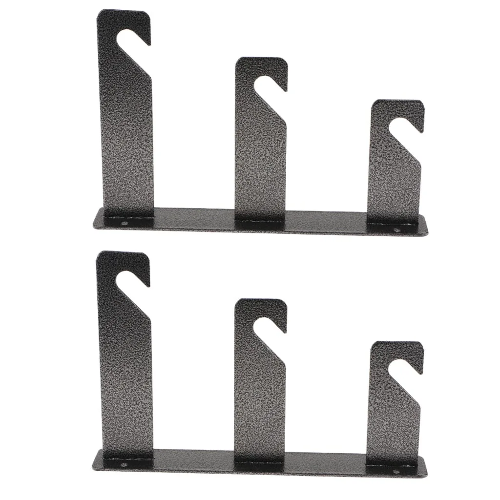 

1 Pair 3 Roller Wall Mounting Manual Background Frame Support Bracket Hooks