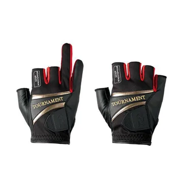 

2020 New Top Quality Anti Slip Fishing Gloves Three Five Cut Finger Leathe Outdoor Sports Men Fishing Gloves