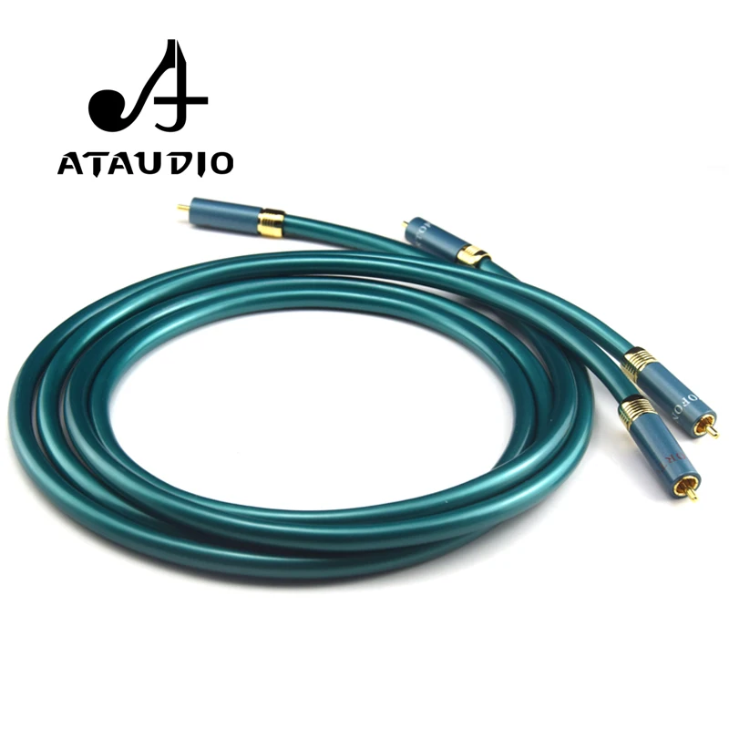ATAUDIO Hifi Ortofon RCA Cable Hi-end CD Amplifier Interconnect 2RCA to 2RCA Male Audio Cable 1m 2M ATAUDIO Hifi Ortofon RCA Cable Hi-end CD Amplifier Interconnect 2RCA to 2RCA Male Audio Cable 1m 2M
