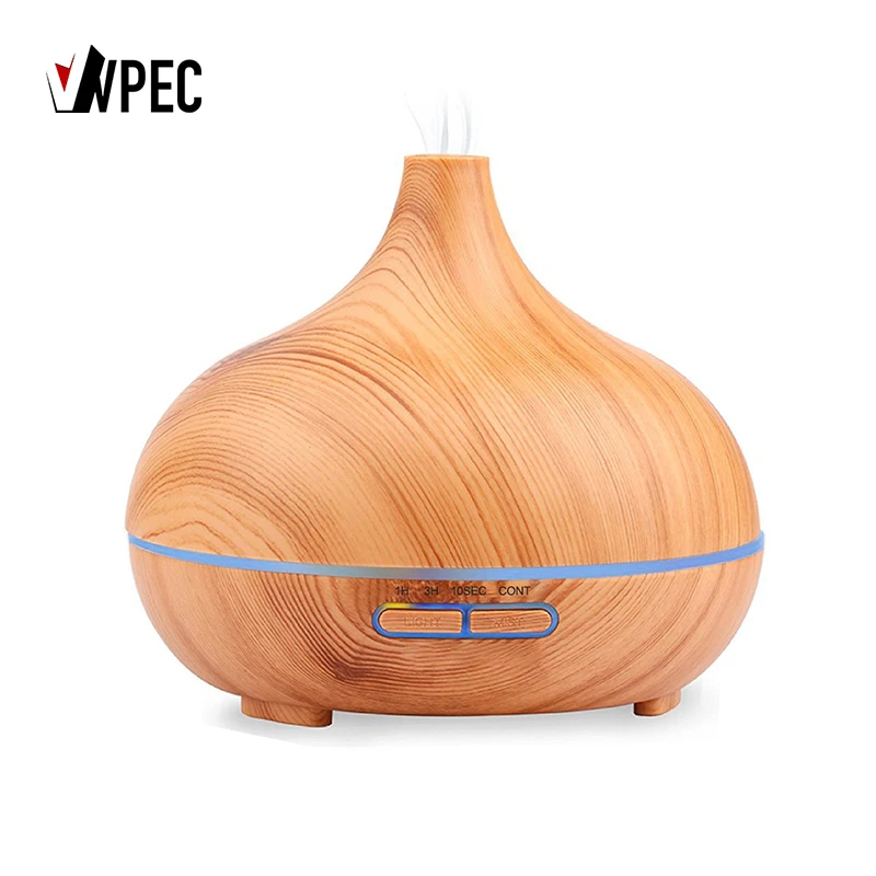

VVPEC 350ml Wood Grain ultrasonic Air Humidifier Essential Oil Aroma Diffuser