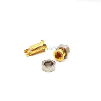 

10 pcs Universal pin socket Female seat Built-in thread nut MMCX pure connector Adapter