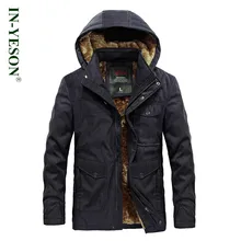 IN-YESON бренд армейская Парка мужская Толстая Теплая Флисовая Куртка ветрозащитное пальто мужские куртки армейское пальто chaquetas hombre плюс размер