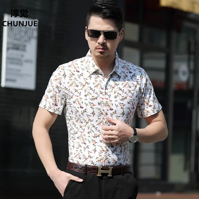 Plus Sizes 7XL(bust 53 inches) Man Shirts New Summer Style Tops Fashion