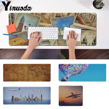 

Yinuoda World Map Travel Plans Keyboard Gaming MousePads Mouse Mat Size for 30x90cm and 40x90cm Gaming Mousepads