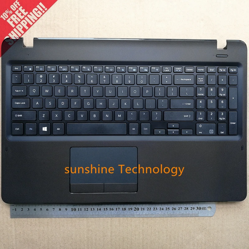 

US New laptop keyboard with touchpad palmrest Notebook for samsung 300E5K Y05 L01 X03 Y0A NP300E5K BA98-00818A English