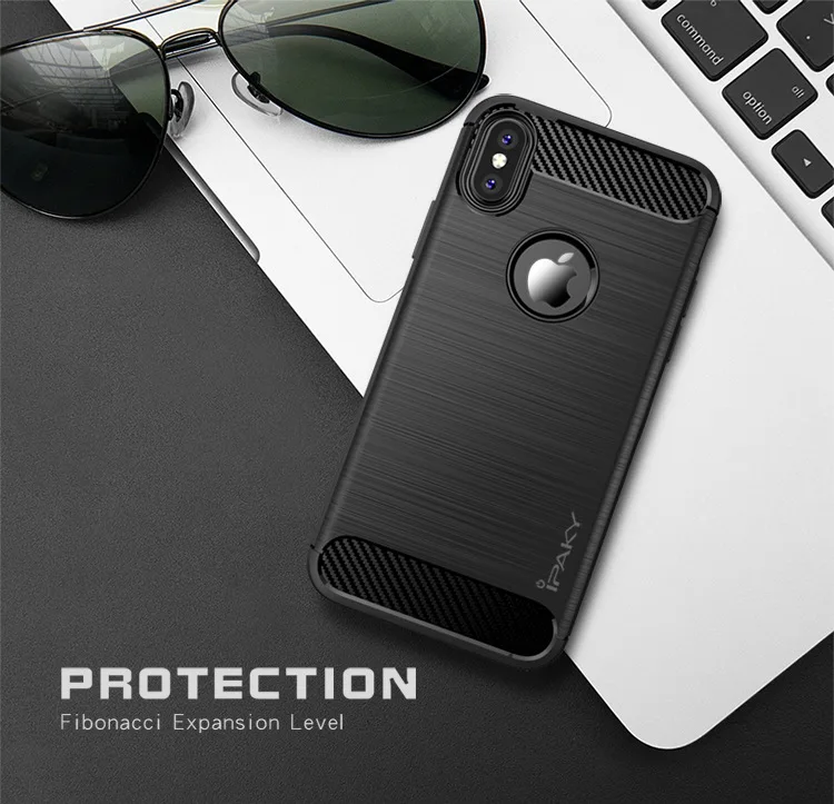 Для IPhone X iPaky Чехол оригинальный Neo Hybrid тонкий Панцири Силикон + ТПУ сзади Чехлы для