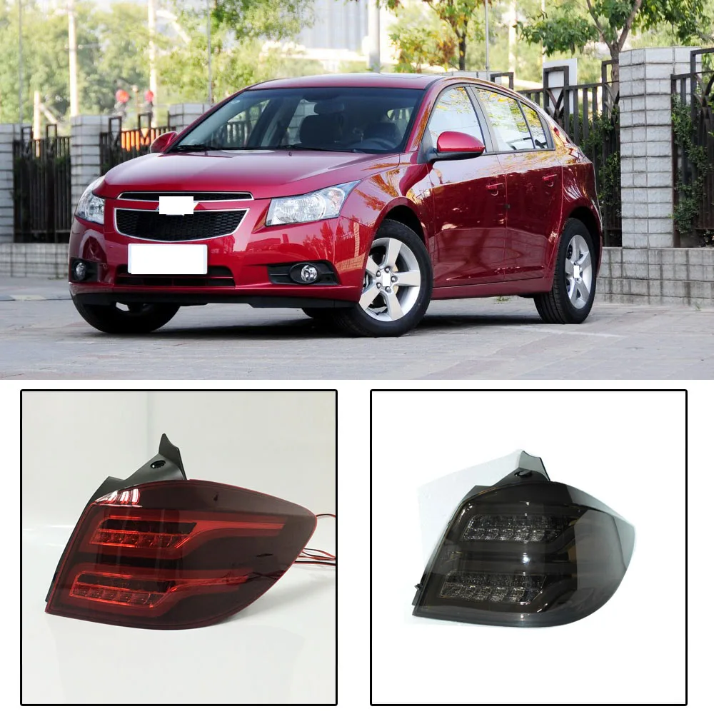 

CAPQX 2PCS/set For Chevrlet Cruze 2009-2015 LED Taillight Rear Brake Tail Light stop lamp taillamp Headlight Headlamp