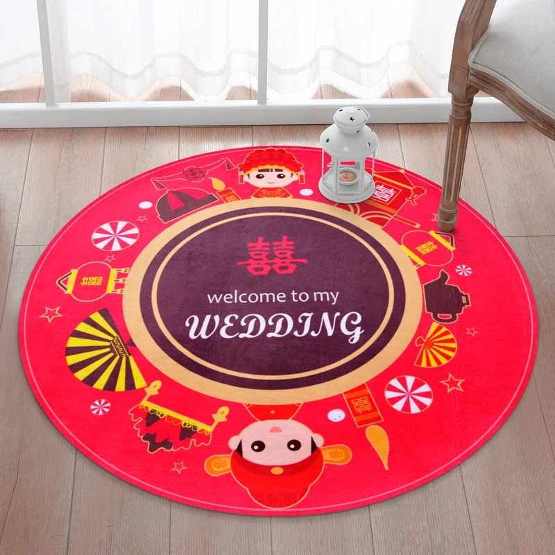 Round Large size Carpets For Living Room Crawl Rugs bathroom Non slip