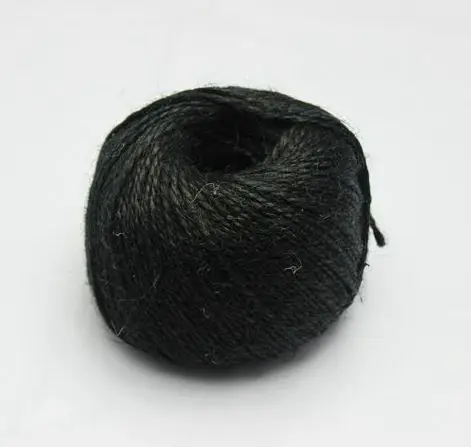 

Jute Twine100m *2Ply Decorative Handmade Accessory Hemp Rope bakers Twine Crafting Gift Wrapping lables hang tags (Black color)