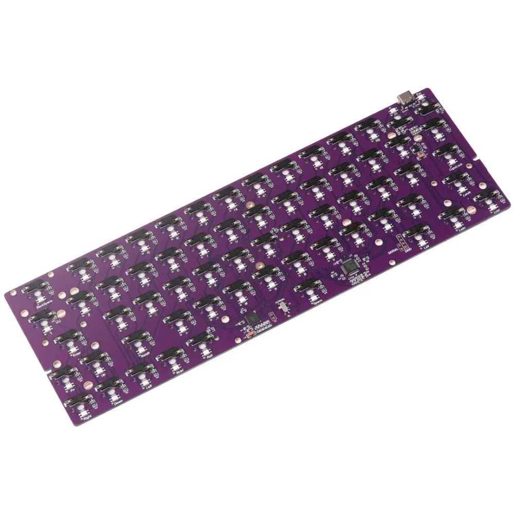 

[In stock] DZ60 RGB Hot Swap PCB support only one layout for custom cherry mx mechanical keyboard